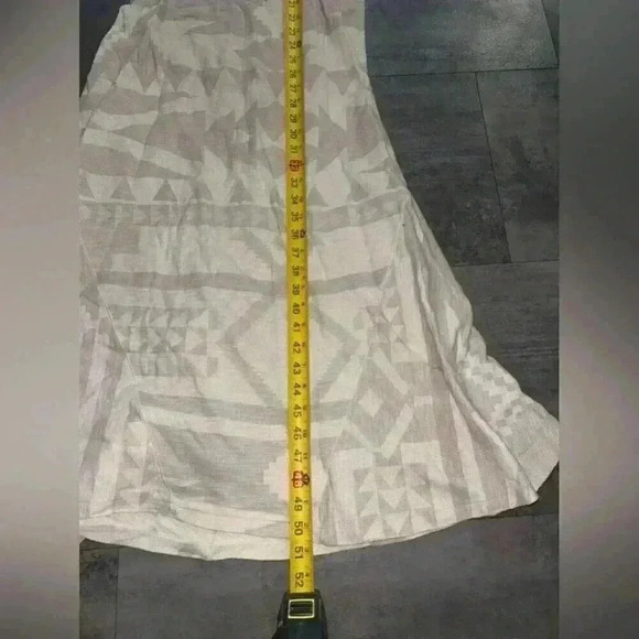 NEW Polo Ralph Lauren Southwestern Aztec Beige Thermal Midi Maxi Dress S… - Picture 8 of 10